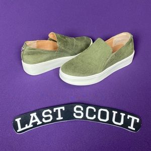 Steve Madden Gills Green Platform Sneakers Sz 6.5